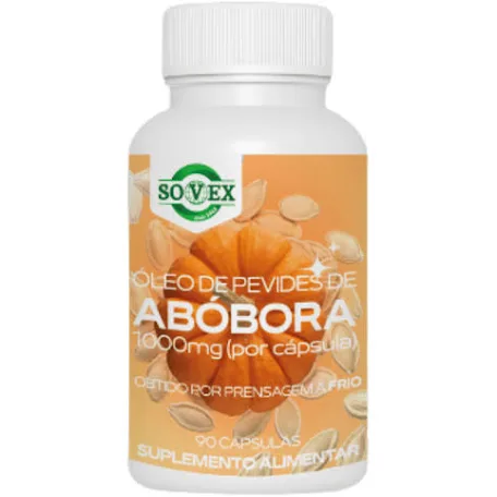 Óleo de Pevides de Abóbora 1000 mg – Sovex | 90 Cápsulas